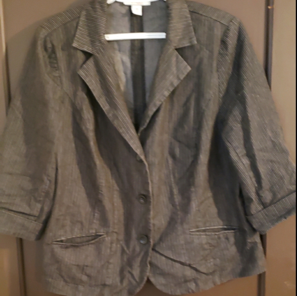 💚2/$10💚 Plus size pinstripe blazer